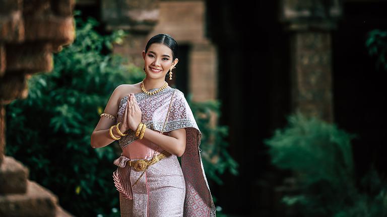 Woman in Thai Dress