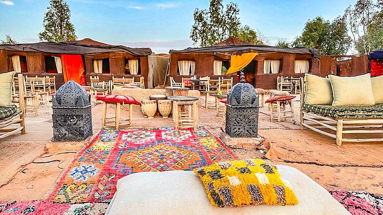 Camping in the Sahara Desert