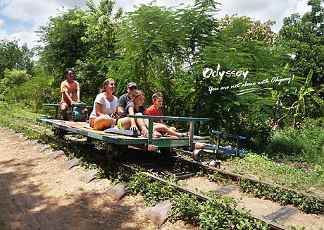 Cambodia Bamboo train