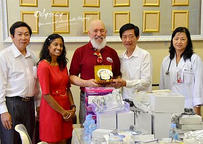 Dr. Elliott Brender's pro bono work in and donations to local hospitals in Cambodia