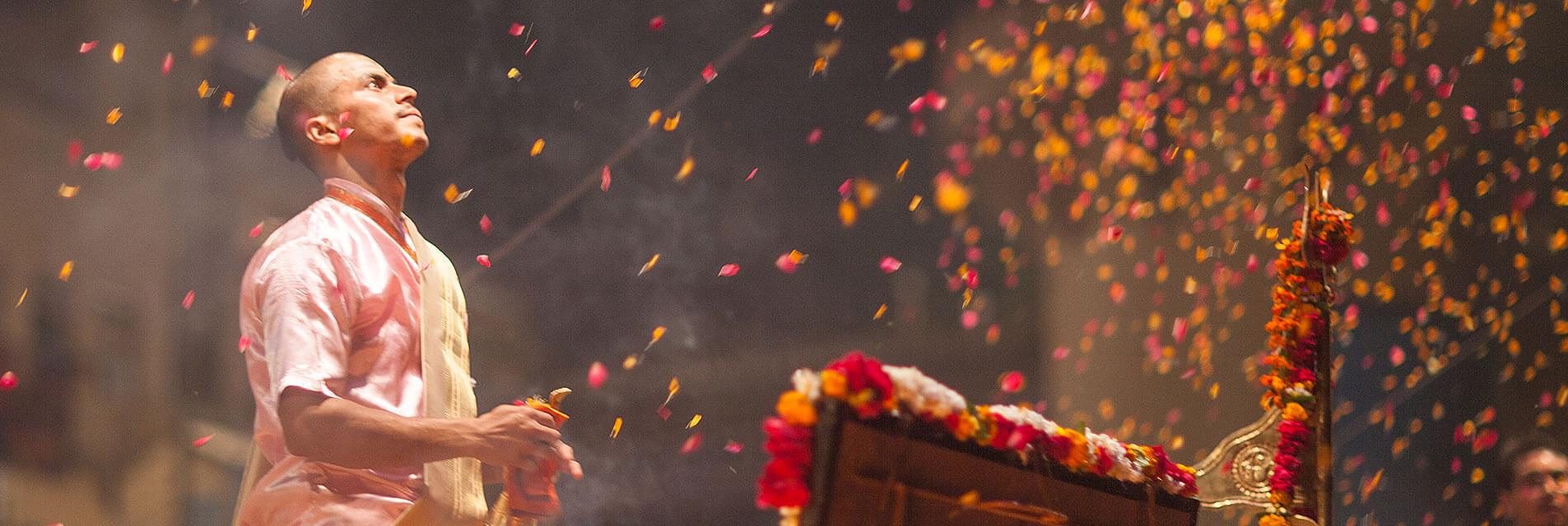 Aarti del Ganges en Varanasi