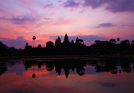 Lever du Soleil d'Angkor Vat