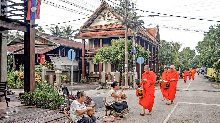 Morning Alms Giving Ritual