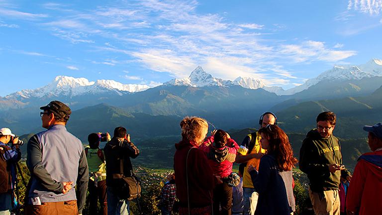 Sarangkot Sunrise over the Machapuchare 