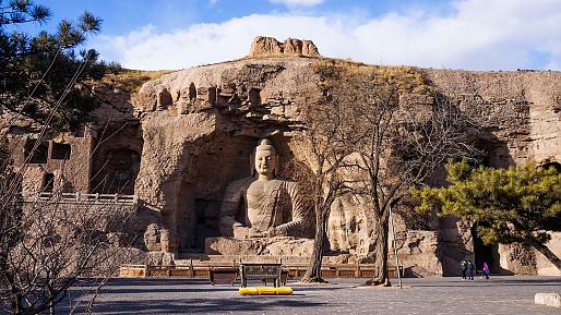 Yungang Grottoes in Datong