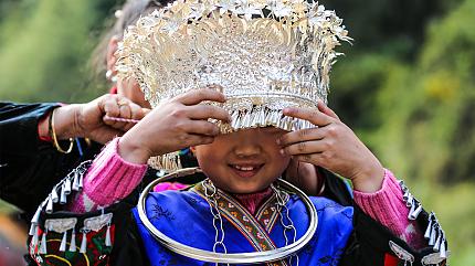 Local Girl in Zhaoxing Dong Village