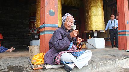 Local People at National Memorial Chorten, Thimphu