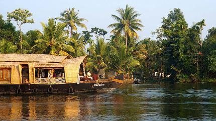Houseboat on the Backwater of Kerala