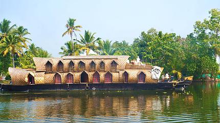 Houseboat on the Backwater of Kerala