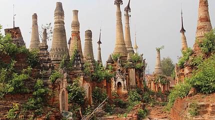Pagodas in Indein Village