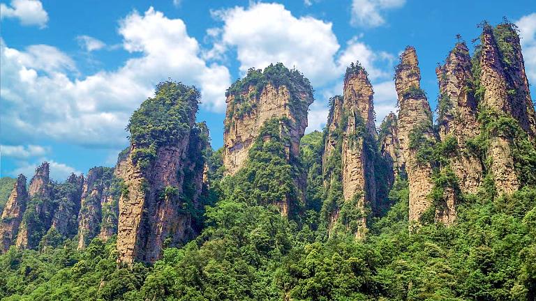 China with Avatar Mountains