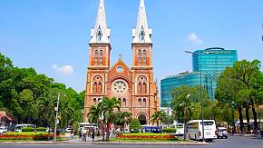 Saigon la Cathédrale Notre Dame