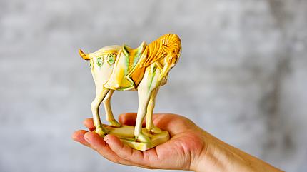 Tri-Colored Glazed Pottery