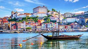View of Porto City Over Douro River