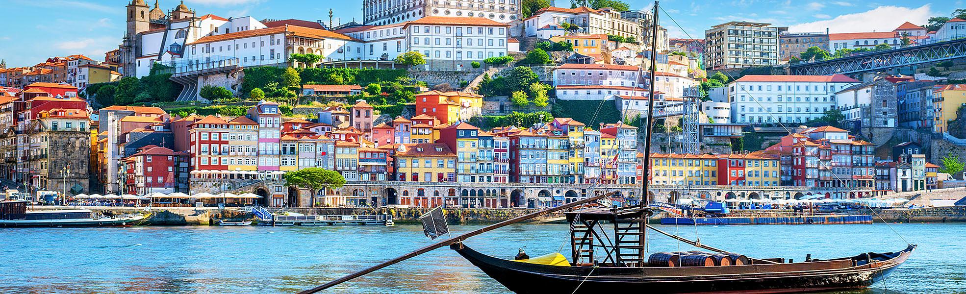 View of Porto City Over Douro River