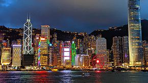 Vista de la ciudad de Hong Kong