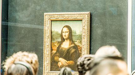 Mona Lisa in Louvre Museum, Paris