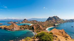 Padar island in Komodo National Park, Indonesia