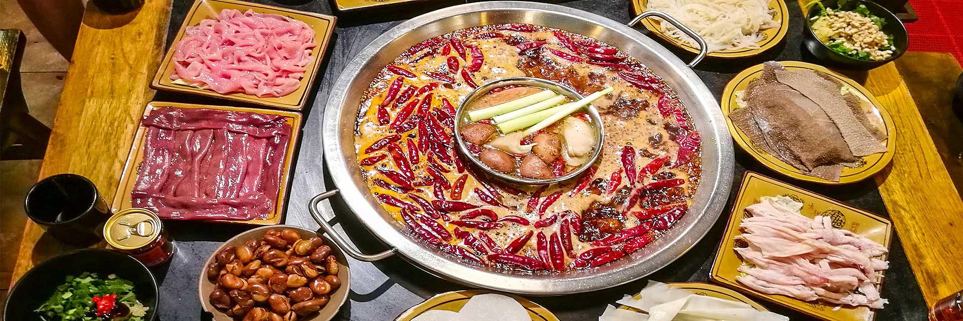 Olla caliente en Sichuan