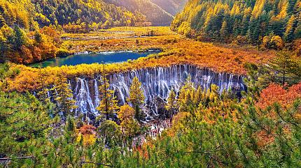Waterfall in Jiuzhaigou