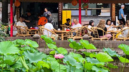 Tasting Tea in People's Park
