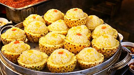 Eight Treasures Rice Stuffed in Pineapple