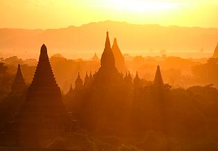 Bagan in the Sunrise