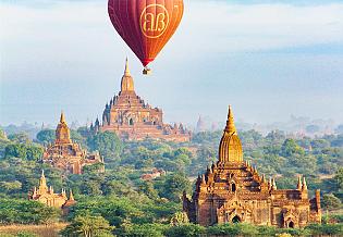 View of Bagan from Balloon