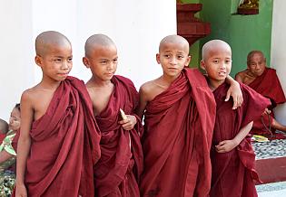 Little Monks at Maha Aungmye Bonzan Monastery