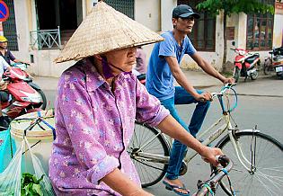 Local People in the Street of Hanoi
