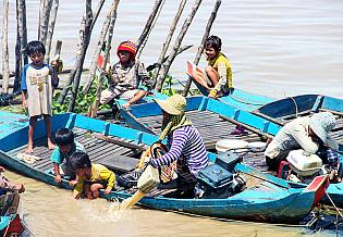Local People in Tonle Sap Lake