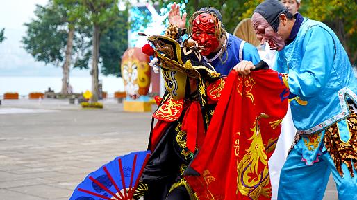 A Traditional Performance at Fengdu Ghost City