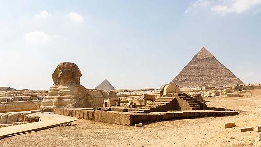Pyramids of Giza, the Sphinx