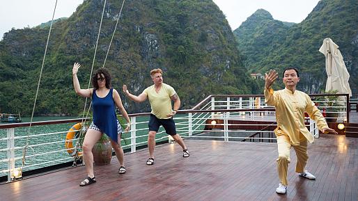 Tai Chi Class On The Sundeck