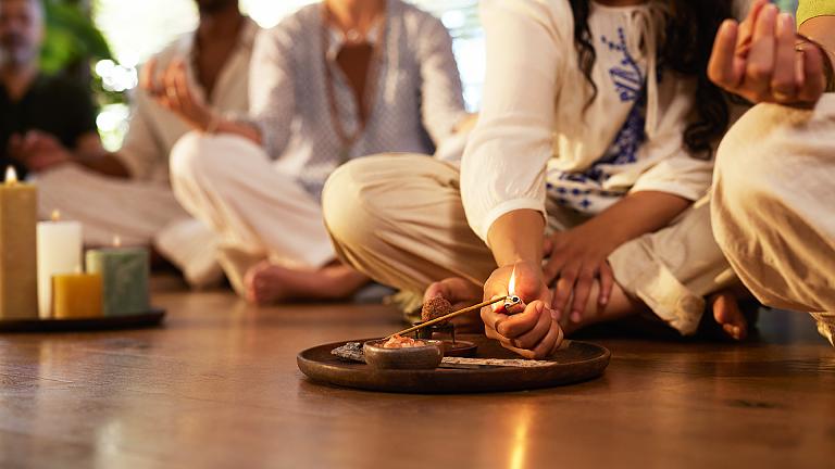 Meditation With Candlelight