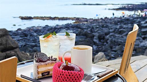 Seaside Café on Jeju Island